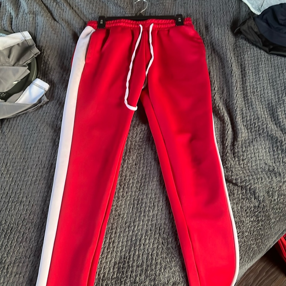 Red Track pants